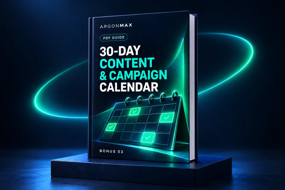 Bonus 3: 30-Day Content & Campaign Calendar PDF cover