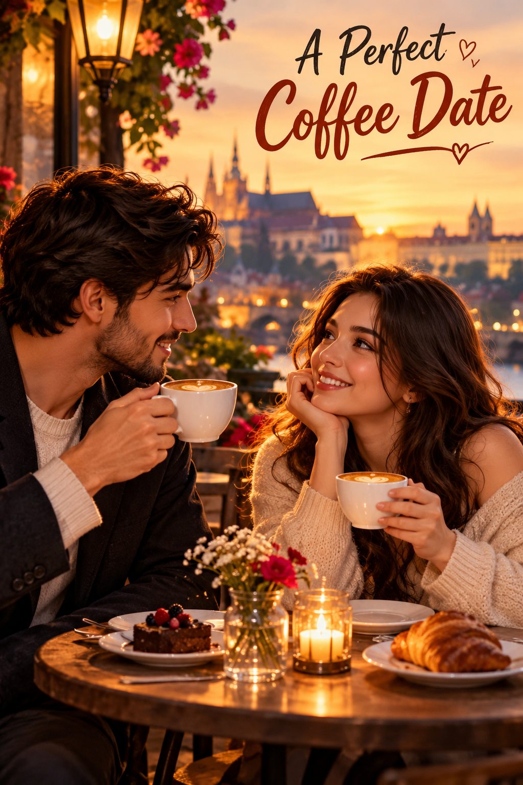 A Perfect Coffee Date at Sunset