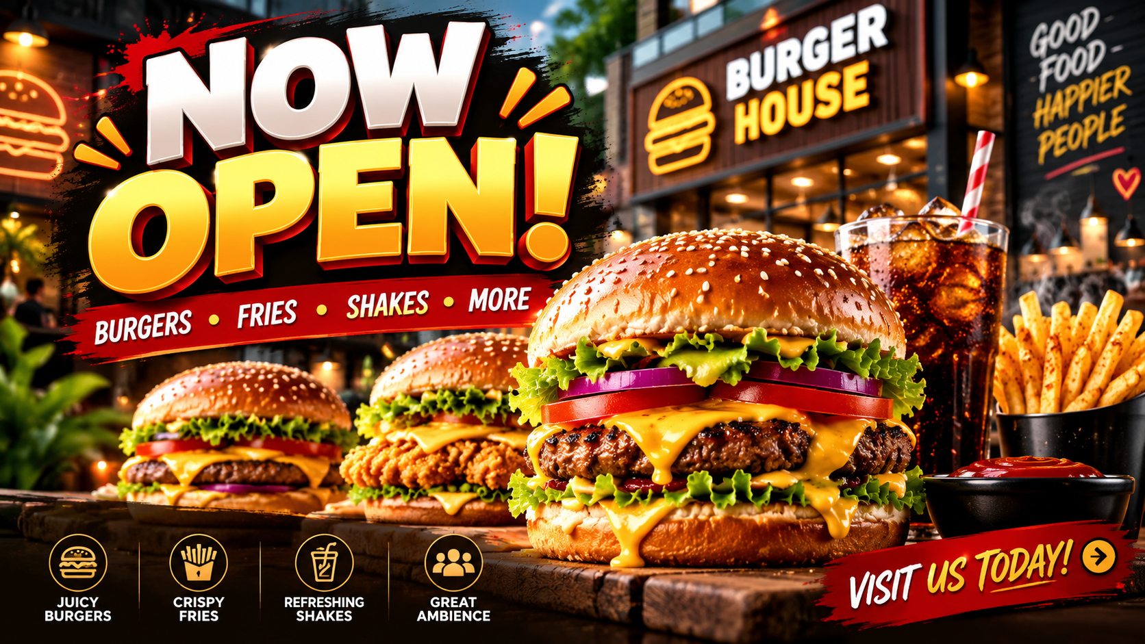 Grand Opening Burger Feast