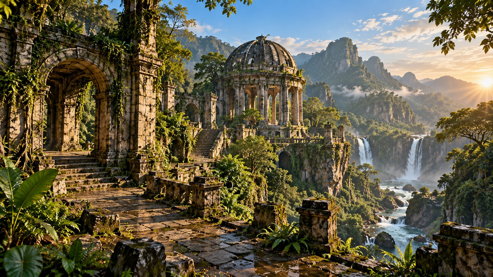 Jungle Observatory Above the Waterfalls