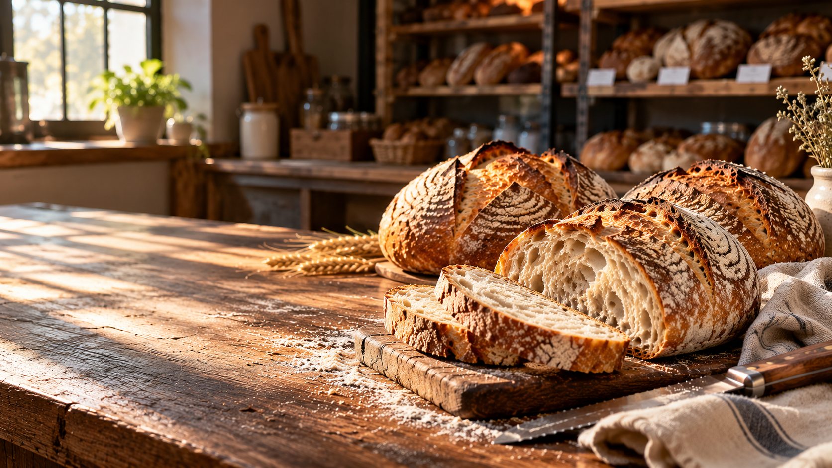 Rustic Sourdough Bakery Morning
